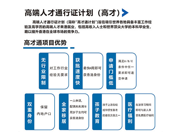 高端人才通行证计划(高才)